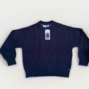 Scotch & Soda Knit Sweater - Size L - Navy with Light Blue Trim - BNWT